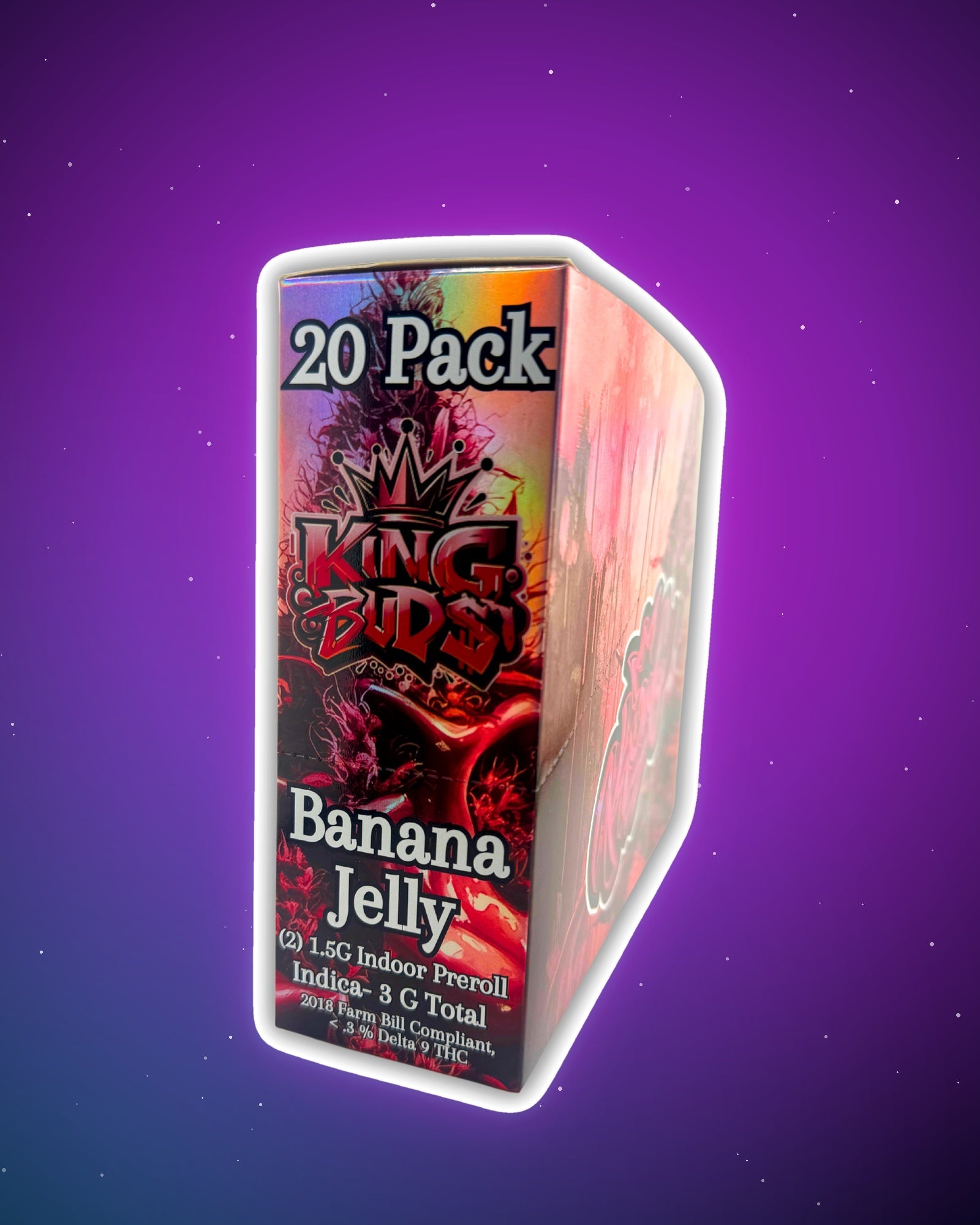 20-pack-preroll-box-banana-jelly-indica-wholesale